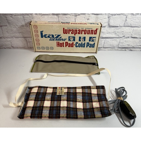 Kazi Luxury Other - Vintage Kaz Gemini Wraparound Hot /cold Pad Heating Electric *TESTED* MINT!